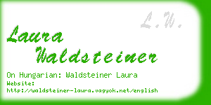 laura waldsteiner business card